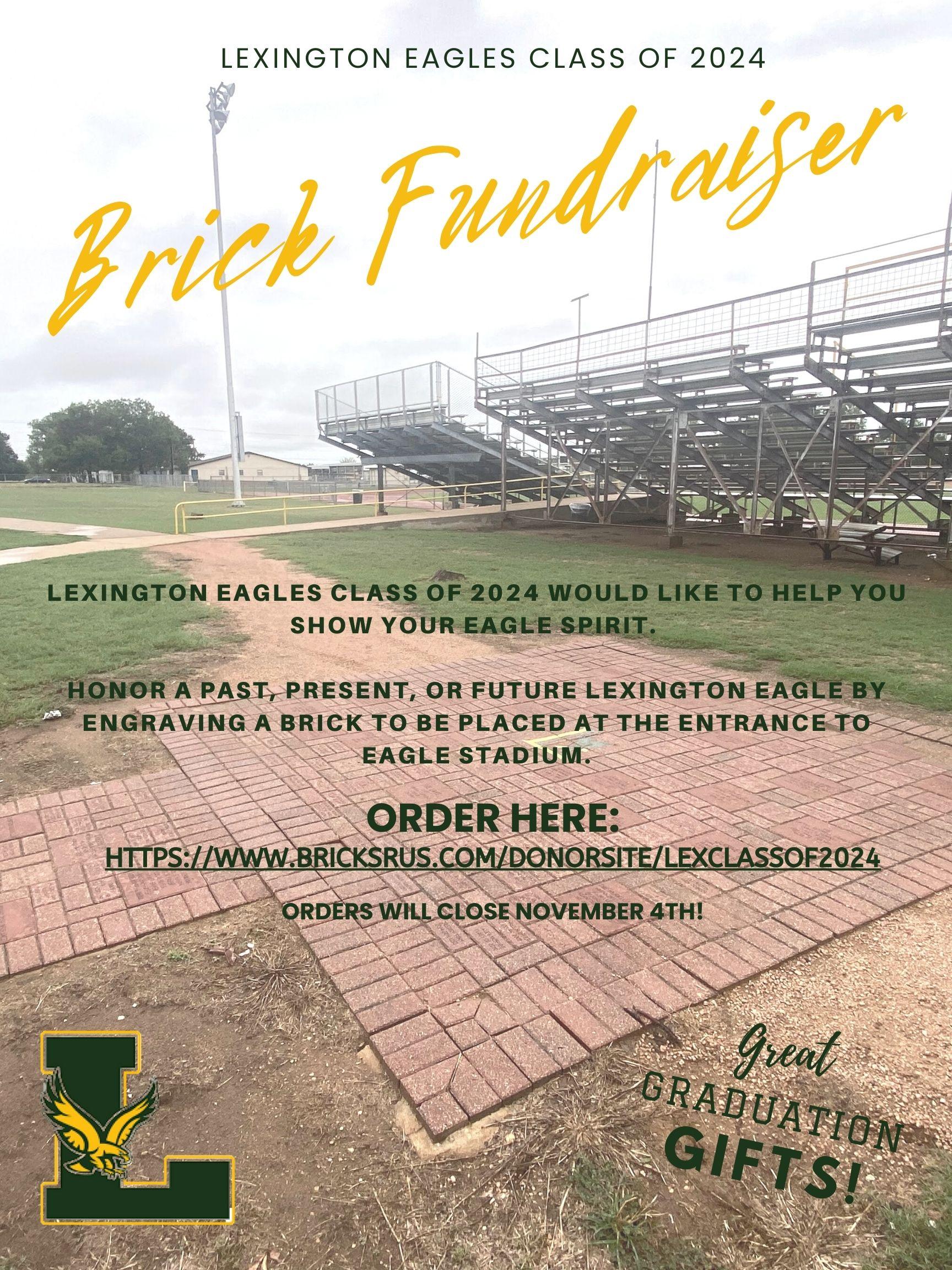 Brick Fundraiser flyer